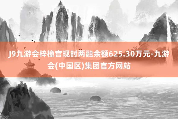 J9九游会梓橦宫现时两融余额625.30万元-九游会(中国区)集团官方网站