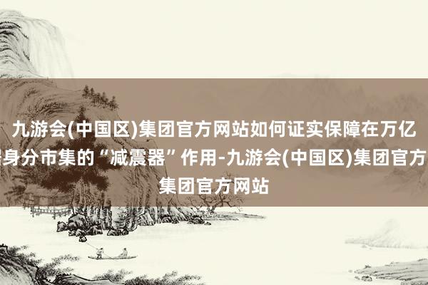 九游会(中国区)集团官方网站如何证实保障在万亿数据身分市集的“减震器”作用-九游会(中国区)集团官方网站